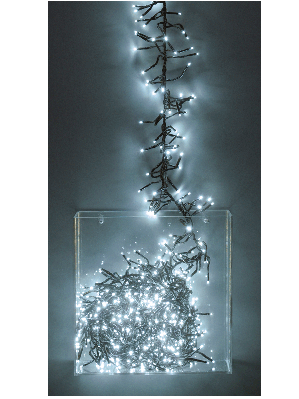 Kerst lichtsnoer wit 3 meter 576 lampjes