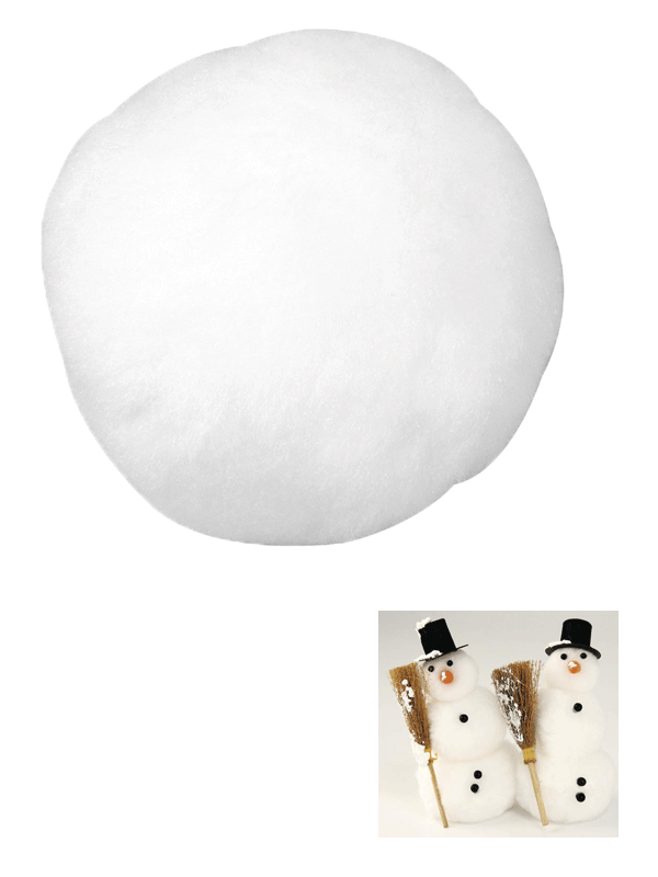 12x stuks Witte ballen van acryl 7,5 cm