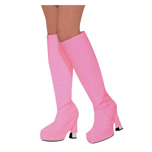 Pink boot covers