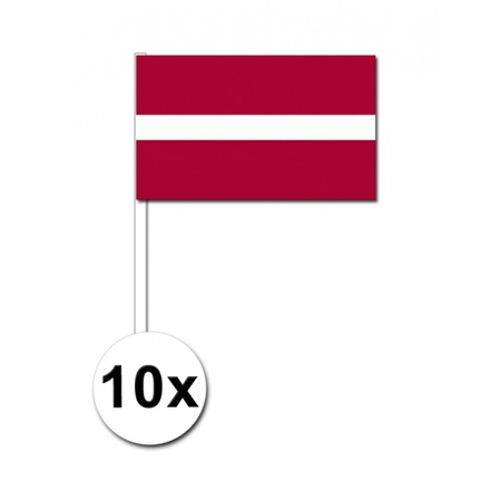 Handvlag Letland set van 10