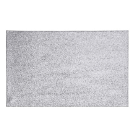 10x Glitter placemats silver 44 x 29 cm