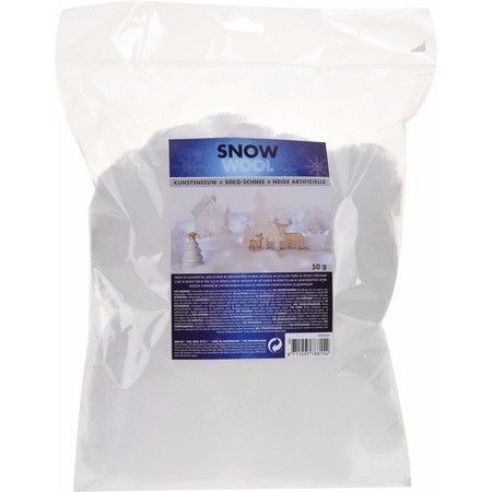 10x zakjes grote sneeuwvlokken 50 gram 