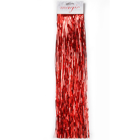 10x bags red lametta christmas tree foil angelhair 50 cm decorations