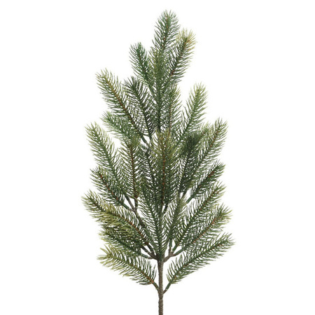 1x Green christmas branch/fir twigs 66 cm 