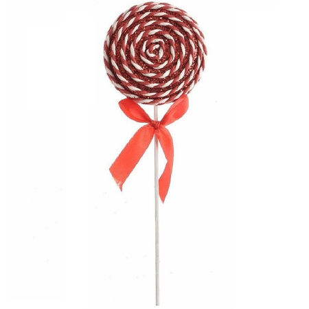 Set of 4x candy lollies for the christmas tree 28 cm