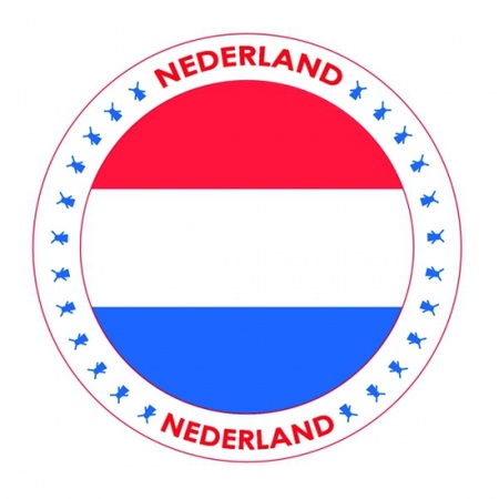Viltjes met Nederland vlag opdruk
