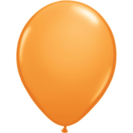 Oranje versier ballonnen 25 stuks