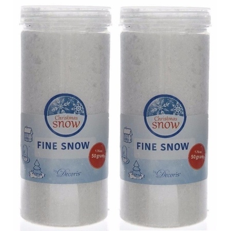 2x Artificial snow 50 grams