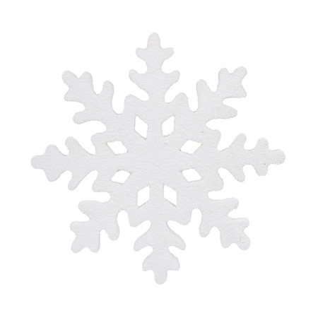 2x Grote witte ijsbloemen/sneeuwvlokken kerstversiering/kerstdecoratie 25 cm