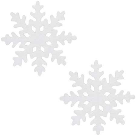 2x Grote witte ijsbloemen/sneeuwvlokken kerstversiering/kerstdecoratie 25 cm