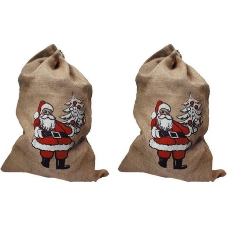 2x Christmas present bags