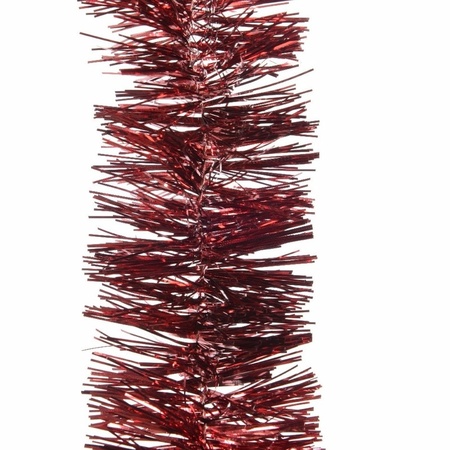 Christmas tree foil garland bordeaux red 270 cm