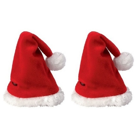 2x Mini Christmas hats