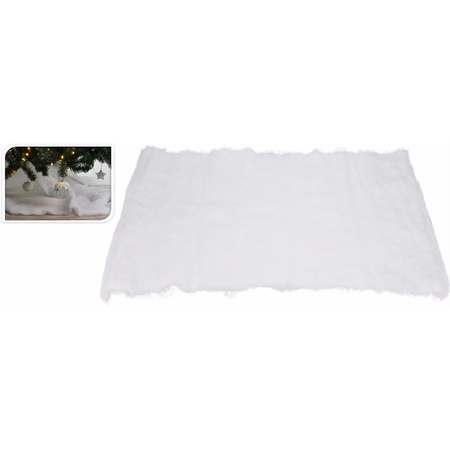 2x Snow blanket / carpet 100 x 100 cm