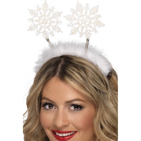 2x pieces snowflake Christmas tiara for adults