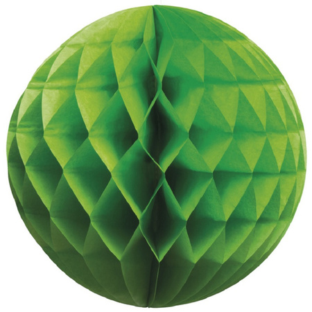 Groene kerstversiering ballen van papier 10 cm 3 stuks
