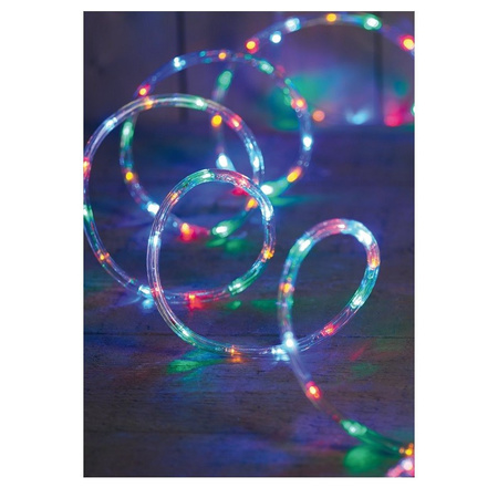 3x Christmas rope lights multi-colour LED 9 m