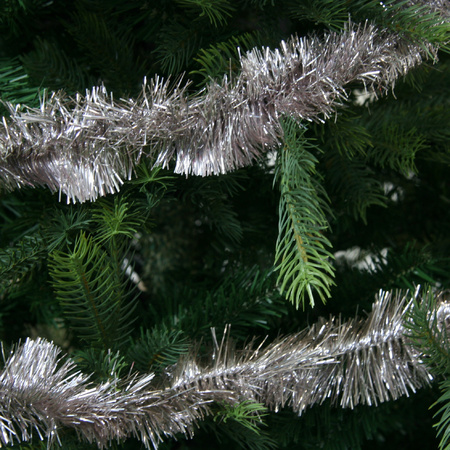 3x Lichtroze kerstslingers 270 cm kerstboom versieringen