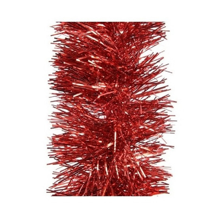 3x Rode folie slingers/guirlandes 270 x 10 cm kerstboomslingers 