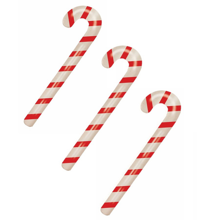 3x pieces christmas inflatable candy sticks 90 cm