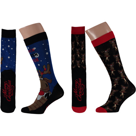 4-Pack christmas socks for men I have been goodish year