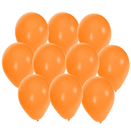 40x stuks Oranje party ballonnen 27 cm