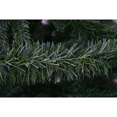 4x Groene dennen kerstslingers 270 cm kerstboom versieringen