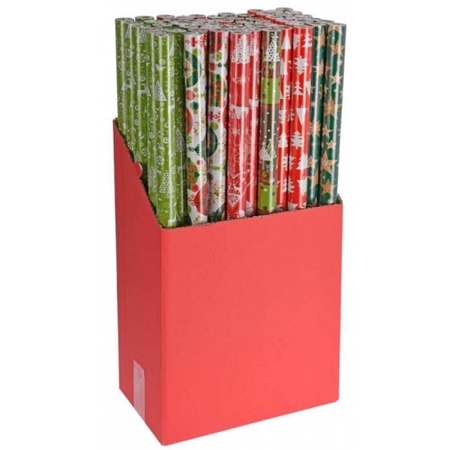 4x Christmas wrapping paper 200 x 70 cm