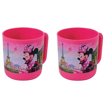 4x pieces mugs Minnie Mouse in Paris 350 ml for kids