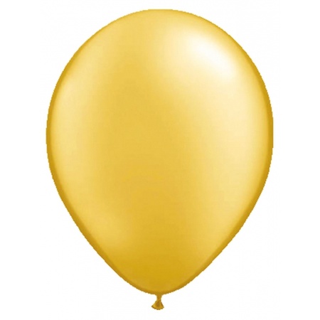 Balloons metalic gold 50x pieces