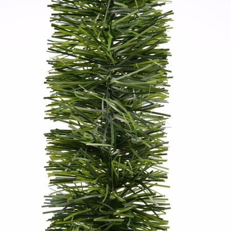5x Green pine Christmas tree foil garland 270 cm decorations
