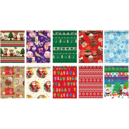 5x Christmas wrapping paper