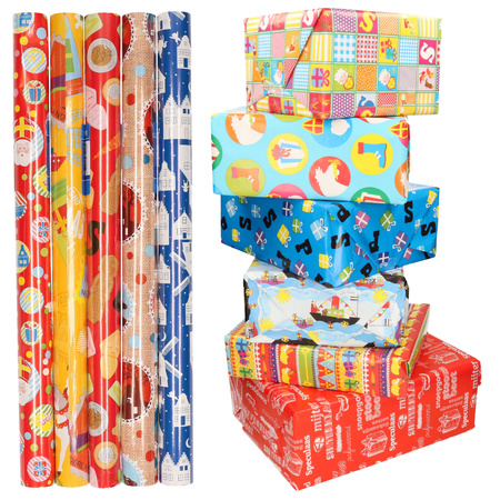 5x  of wrapping paper Sinterklaas