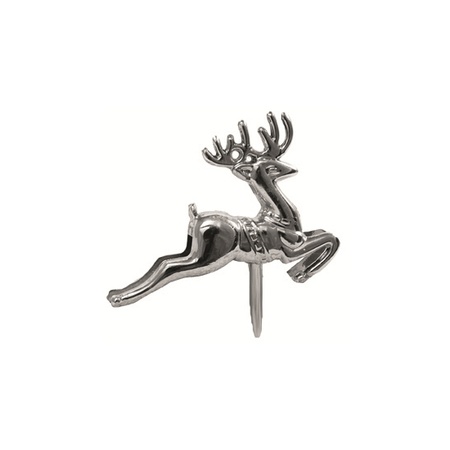 6x pcs silver reindeer picks 5 cm