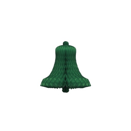 8x Green christmas bell decoration