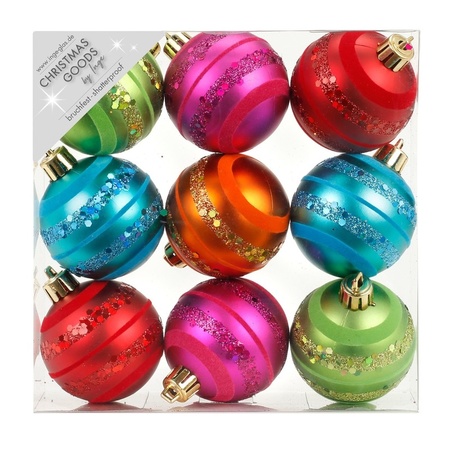 Kerstballen set kunststof 147-delig voor 180 cm boom gekleurd