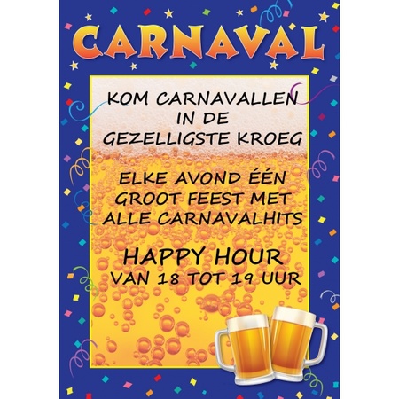 Wanneer en waar Carnaval poster