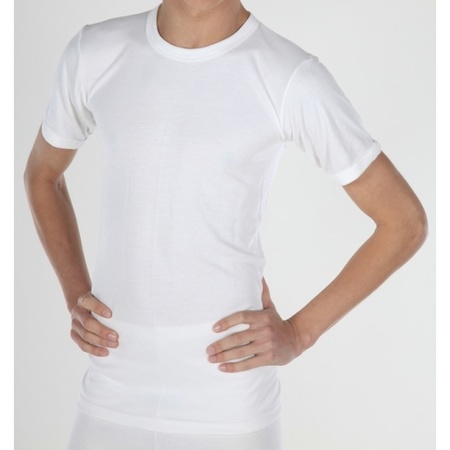 Warmte shirt wit met korte mouwen
