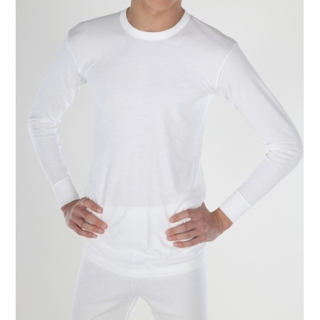 Warmte shirt wit met lange mouwen