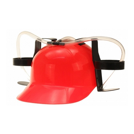 Beer helmet red