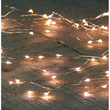 Cascade light string 64 leds with 8 branches on batteries