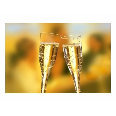 Feestelijke champagne glazen 10 stuks
