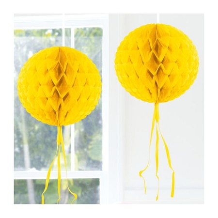 Decoration ball yellow 30 cm