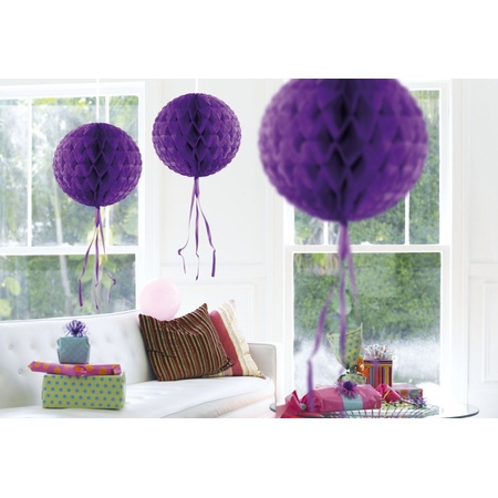 Decoration ball purple 30 cm