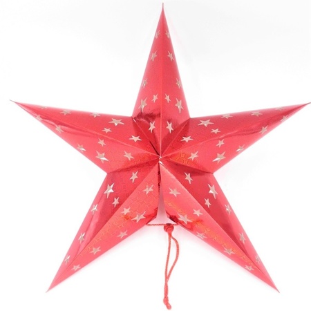 Christmas star decoration red 60 cm