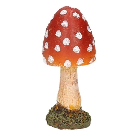 Decorative mushroom 8 cm polyresin