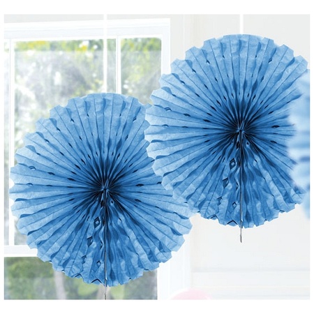 Decoration fan light blue 45 cm
