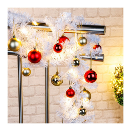 Pine garlands with baubles lights 500 cm