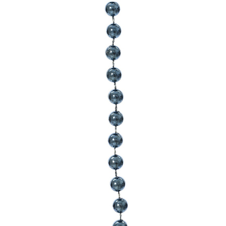 Donkerblauwe kralenslingers kerstslingers 10 meter