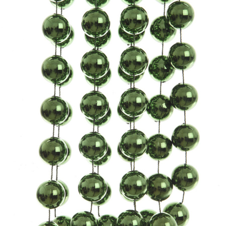 Dark green XXL beaded garlands 270 cm Christmas decorations
